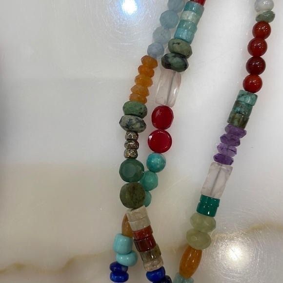 Sundance Catalog Turquoise, Coral & Multi Stone Long Necklace—Gorgeous!! NEW! - Picture 7 of 11